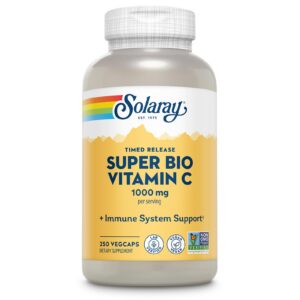 Solaray vitamina c 1000mg cápsulas liberación prolongada