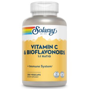 Solaray Vitamina C 500 mg 250 cápsulas vegetales