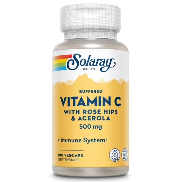 SOLARAY vitamina c 500mg envase frontal