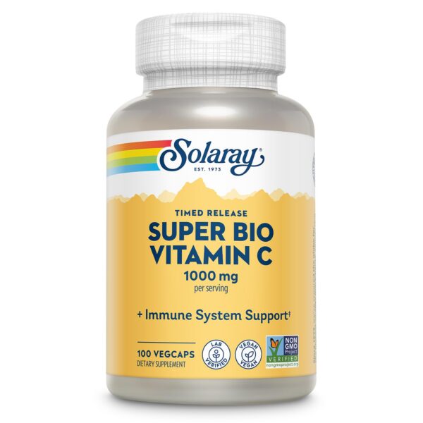 Solaray vitamina c cápsulas veganas 1000mg liberación controlada