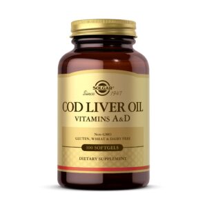 Frasco Solgar Cod Liver Oil frente
