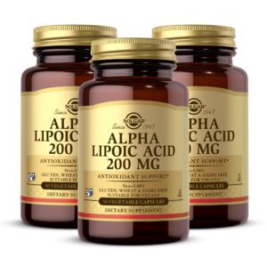 Solgar cápsulas vegetales ácido alfa-lipoico 200 mg