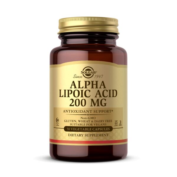 Version 1.0.0 Solgar ácido alfa lipoico 200mg cápsula vegetales frasco