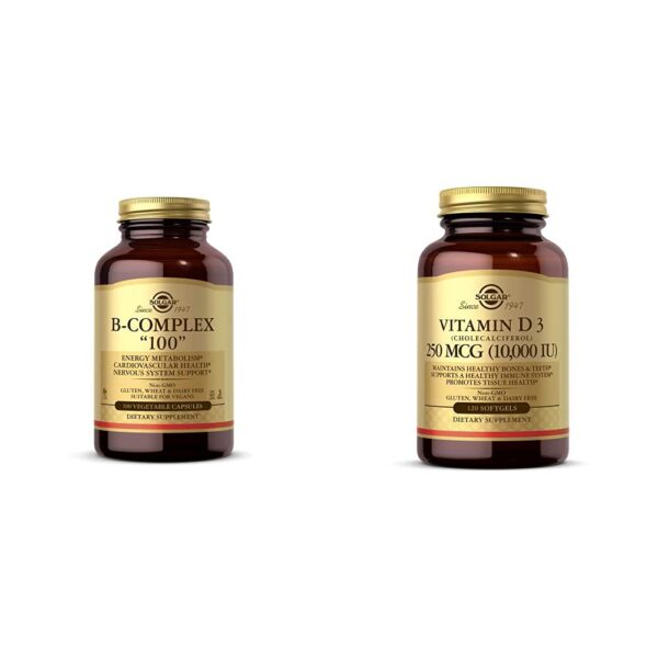 Solgar B-Complex 100 cápsulas vegetales caja y botella