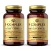 Etiqueta frontal Solgar B-Complex con Vitamina C