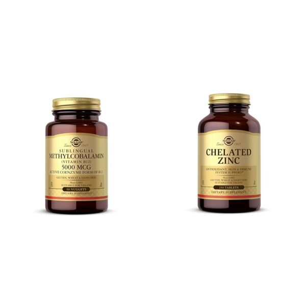 Frente del empaque Solgar B12 Nuggets