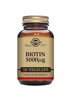 Solgar Biotina 5000 mcg frasco cápsulas vegetales