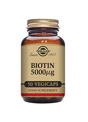 Solgar Biotina 5000 mcg frasco cápsulas vegetales