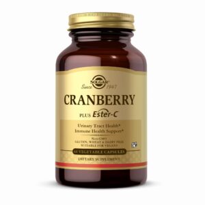 Solgar cápsulas cranberry plus ester-c salud urinaria 60 unidades