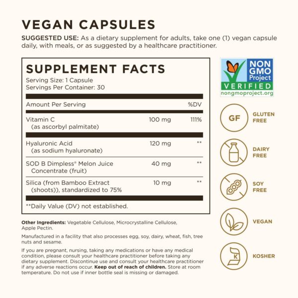 Etiqueta lateral de Solgar Cellulite Fighter