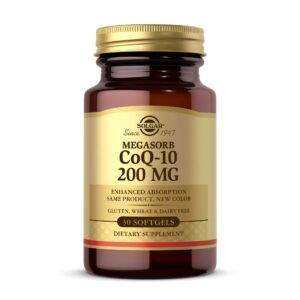 Solgar CoQ-10 frasco 200 mg con 30 softgels