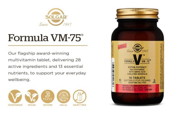 Solgar Fórmula VM-75 vitaminas y minerales