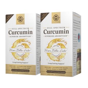 Solgar Full Spectrum Curcumin frasco de 60 cápsulas