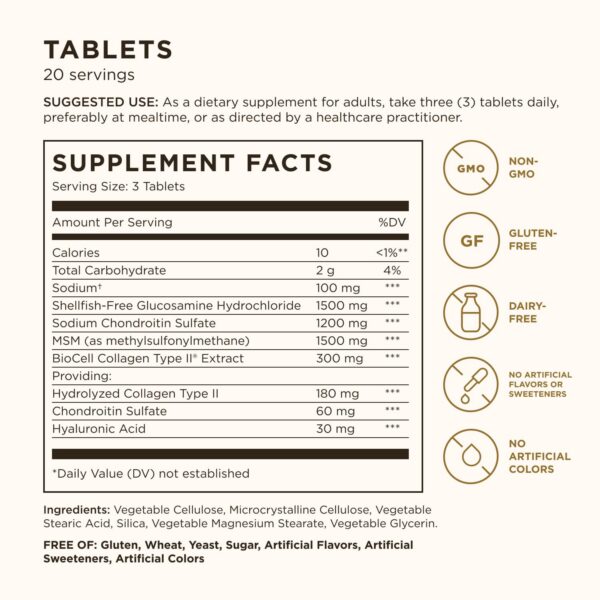 Solgar etiqueta glucosamina