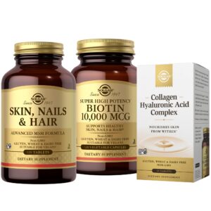 SOLGAR Hair, Skin, Nails & Collagen bundle packaging frontal