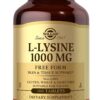 Frente del envase Solgar L-Lysina 1000 mg
