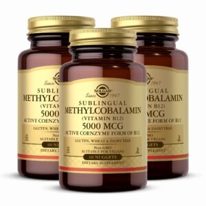 Frasco de Solgar methylcobalamin 5000 mcg
