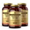 Frasco frontal de Solgar Omega-3 triple fuerza