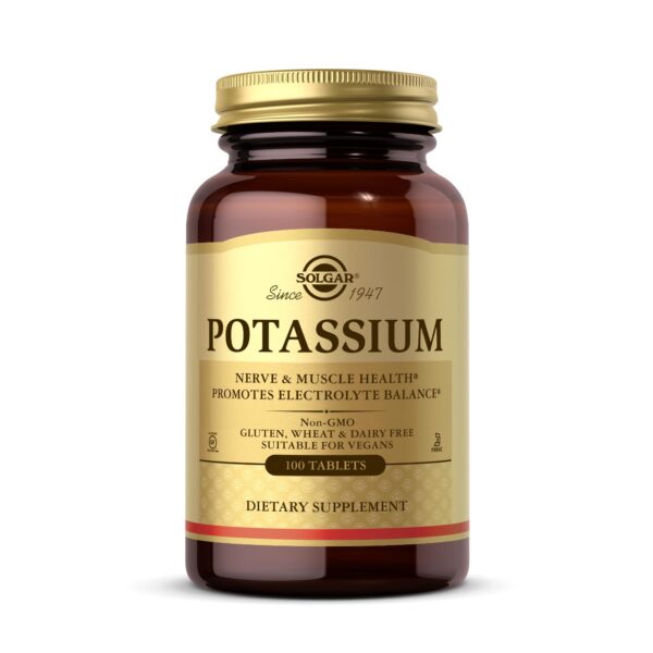 Solgar Potassium tabletas botella frontal