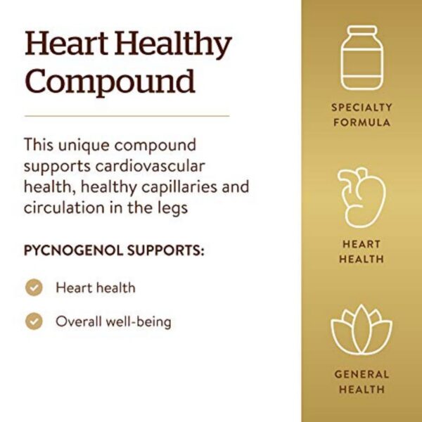 Cápsulas vegetales transparentes Solgar Pycnogenol