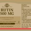 Version 1.0.0 Etiqueta y frasco de Solgar Rutin 500 mg