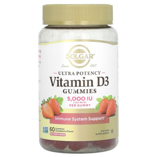 Solgar Vitamin D3 Gummies frente de envase