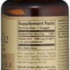 Solgar Vitamina B12 1000 mcg etiqueta detallada