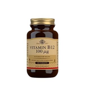 SOLGAR Vitamina B12 tabletas 100 mcg para metabolismo energético