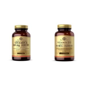 Solgar Vitamina E 268 mg frasco con etiqueta