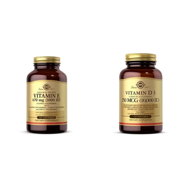 Version 1.0.0 Solgar Vitamina E y D3 frasco