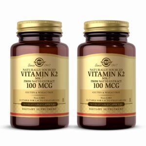 Frasco Solgar Vitamina K2 100 mcg cápsulas vegetales