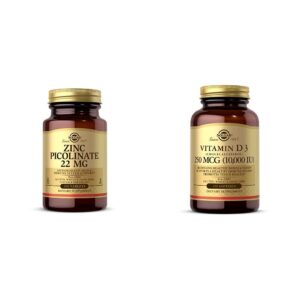 Frente de Solgar Zinc Picolinate 22 mg