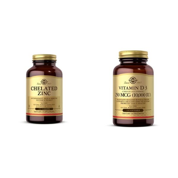 Solgar Zinc Quelado con Vitamina D3 - Etiqueta