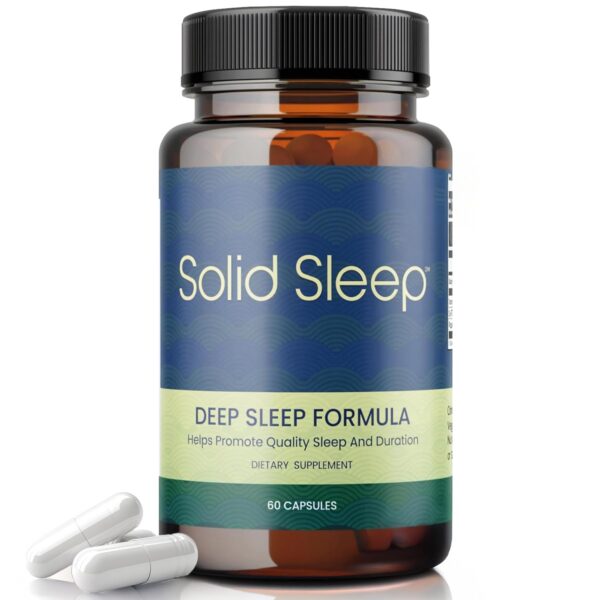 Solid Sleep suplemento natural para dormir 60 cápsulas veganas