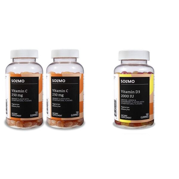 Version 1.0.0 Gomitas vitamina C y D3 Solimo frasco