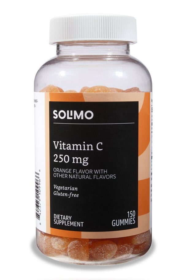 Etiqueta información nutricional gomitas vitamina C Solimo