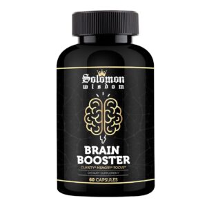 Solomon Wisdom Brain Booster cápsulas en frasco