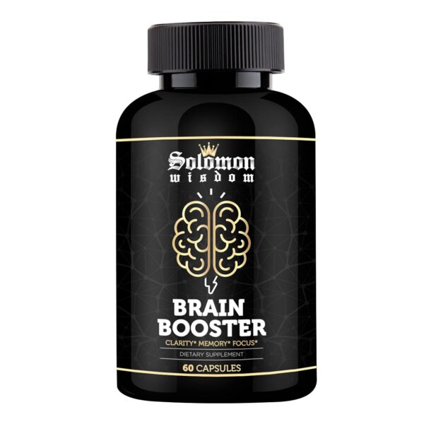 Solomon Wisdom Brain Booster cápsulas en frasco