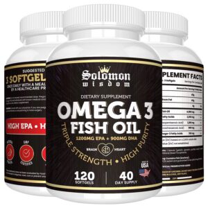 Envase SOLOMON WISDOM Omega 3 Fish Oil