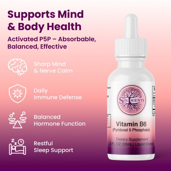 Etiqueta de Soltrients B6 P5P