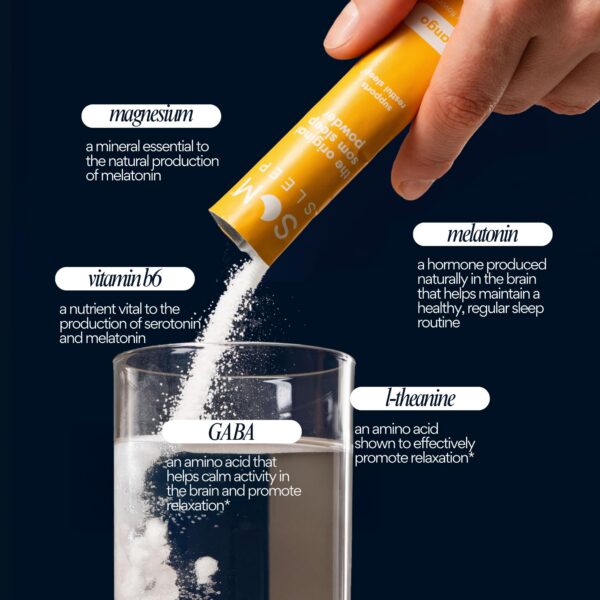 Som Sleep mezcla en polvo sin azúcar para apoyo al sueño