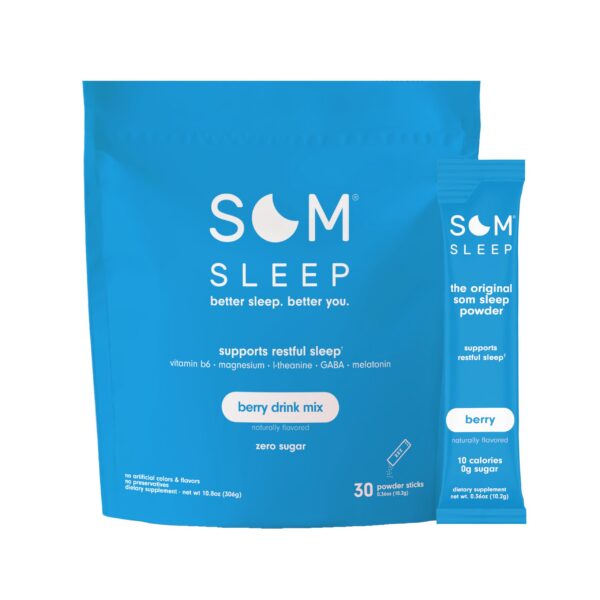 Som Sleep mezcla en polvo para sueño sabor cereza 30 sobres