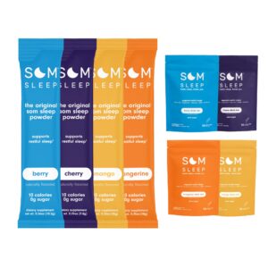 Som Sleep paquete polvo para dormir sabor mora y cereza