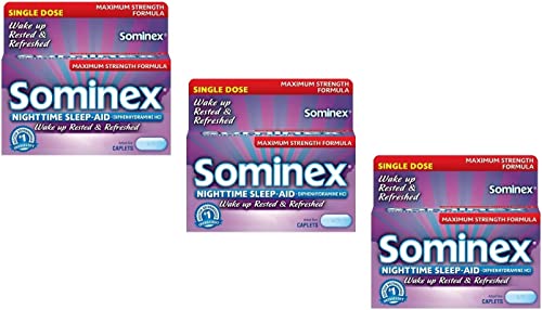 Sominex tabletas para dormir máxima fuerza paquete de 16