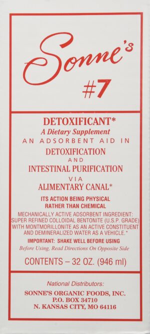 Sonne's Detoxificación No 7 32 onzas líquidas envase