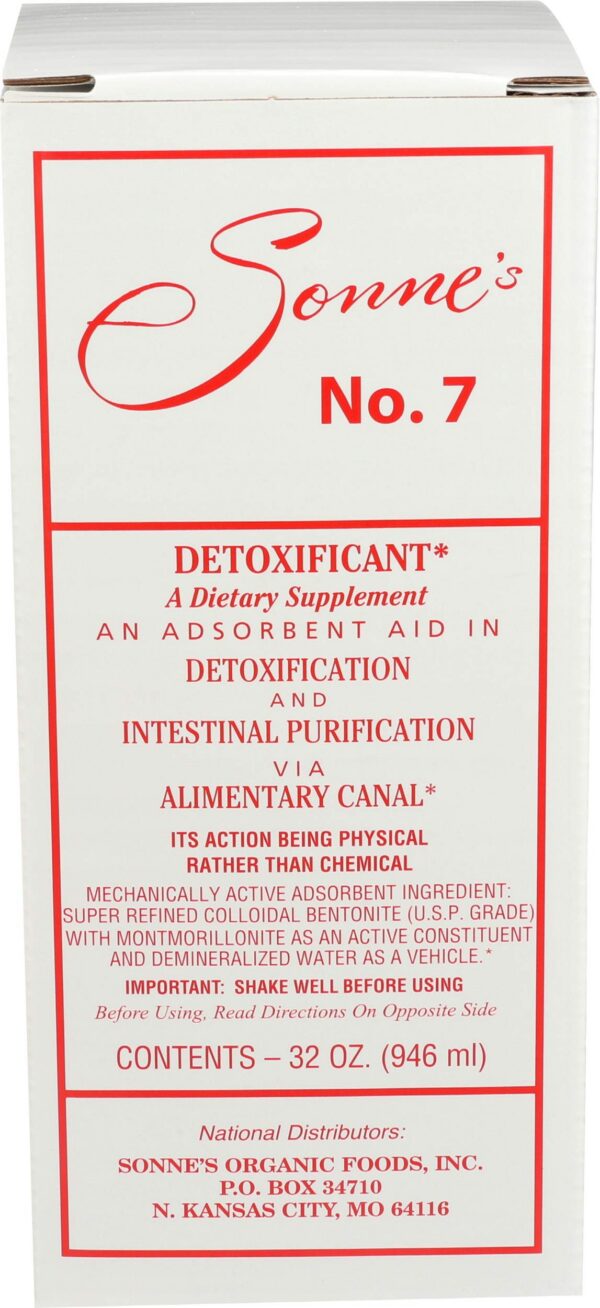 Sonne's No. 7 líquido de desintoxicación orgánico 32 fl oz