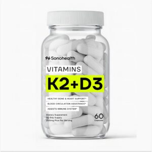 Frasco SonoHealth con Vitamina D3 + K2