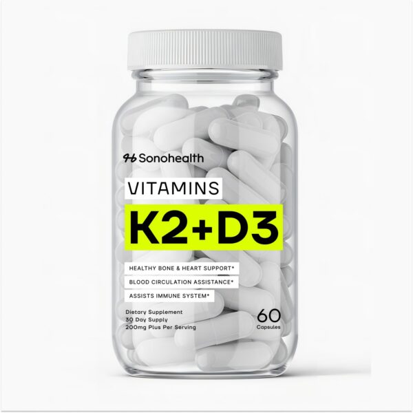 Frasco SonoHealth con Vitamina D3 + K2