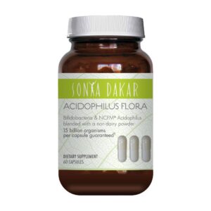 Suplemento probiótico Sonya Dakar Acidophilus 60 cápsulas