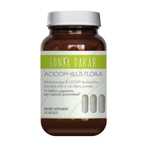 Suplemento probiótico Sonya Dakar Acidophilus 60 cápsulas